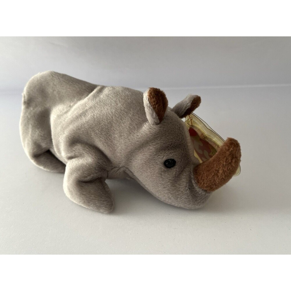 Ty Beanie Baby Spike the Rhino DOB August 13, 1996, MWMT Tag Attached